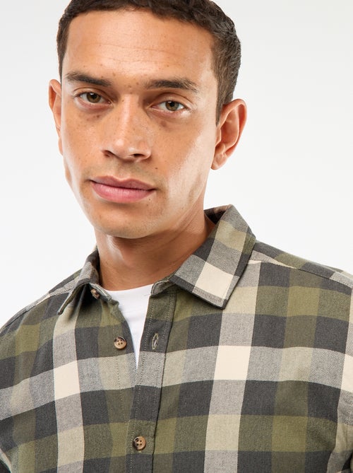 Regular-fit, geruit overhemd - Kiabi