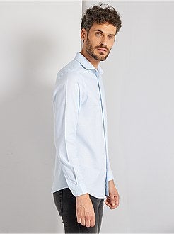 Regular-fit hemd van dobbykatoen - Kiabi