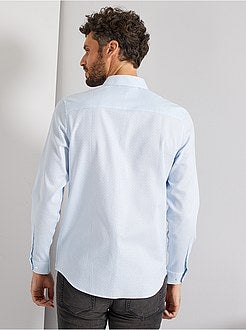 Regular-fit hemd van dobbykatoen - Kiabi