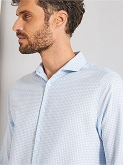 Regular-fit hemd van dobbykatoen - Kiabi