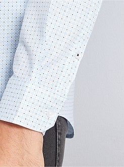 Regular-fit hemd van dobbykatoen - Kiabi