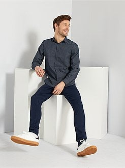 Regular-fit hemd van dobbykatoen - Kiabi