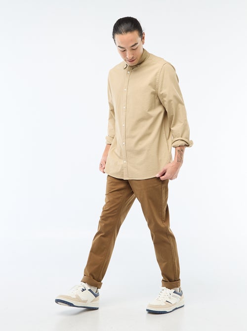 Regular-fit hemd van oxfordkatoen - Kiabi