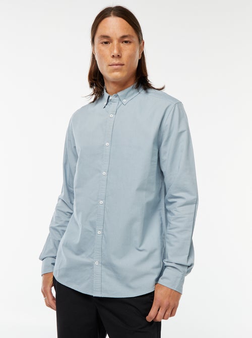 Regular-fit hemd van oxfordkatoen - Kiabi