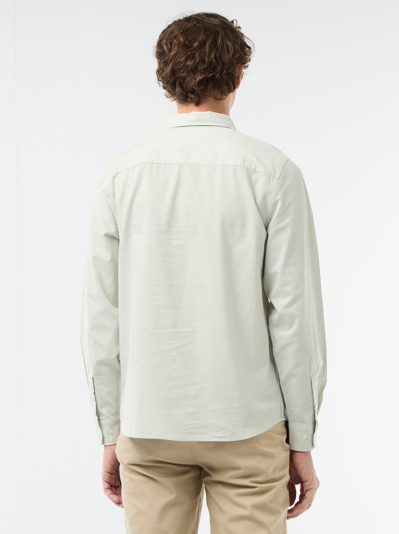 Regular-fit hemd van oxfordkatoen Blauw - Kiabi