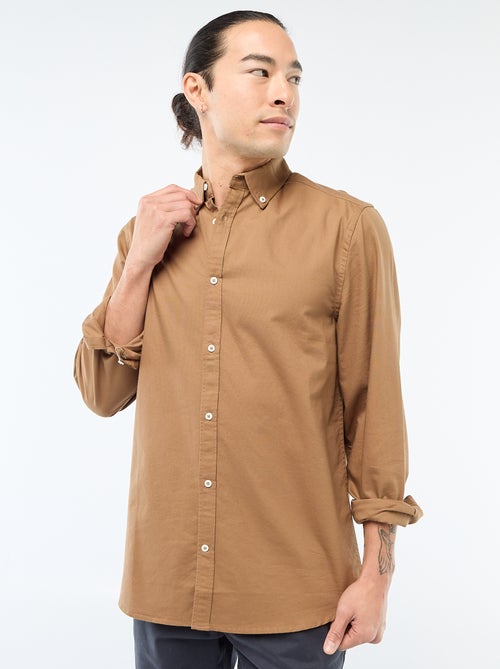 Regular-fit hemd van oxfordkatoen - Kiabi