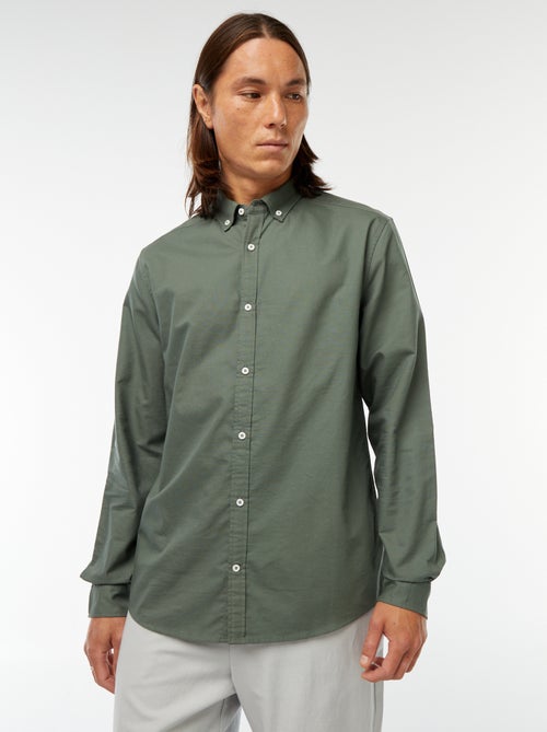 Regular-fit hemd van oxfordkatoen - Kiabi