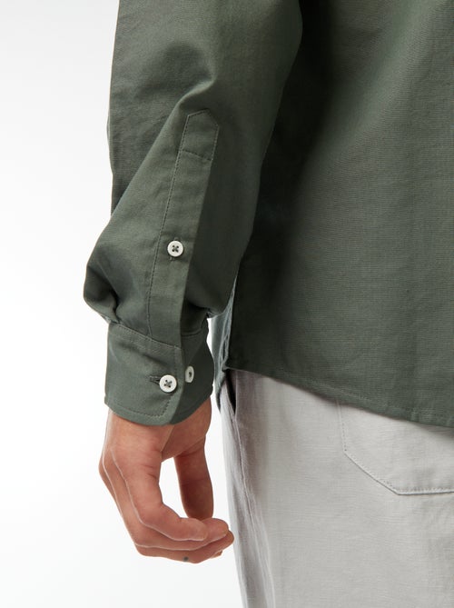 Regular-fit hemd van oxfordkatoen - Kiabi