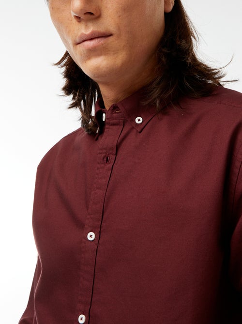 Regular-fit hemd van oxfordkatoen - Kiabi