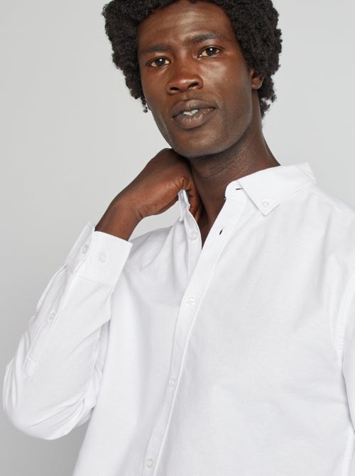 Regular-fit hemd van oxfordkatoen - Kiabi