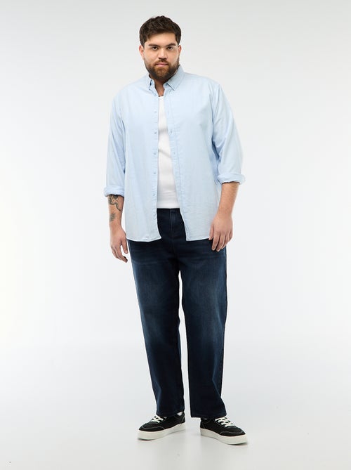 Regular fit hemd van ribtricot - Kiabi