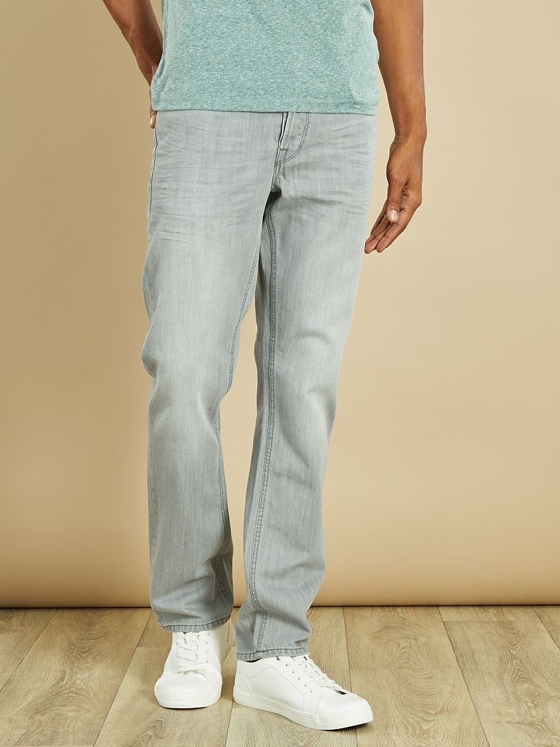 Regular-fit jeans - L32 GRIJS - Kiabi