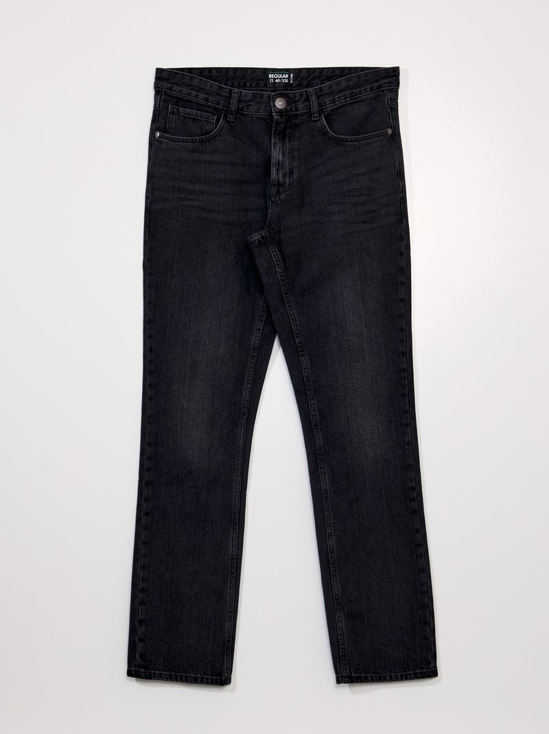 Regular-fit jeans - L32 ZWART - Kiabi