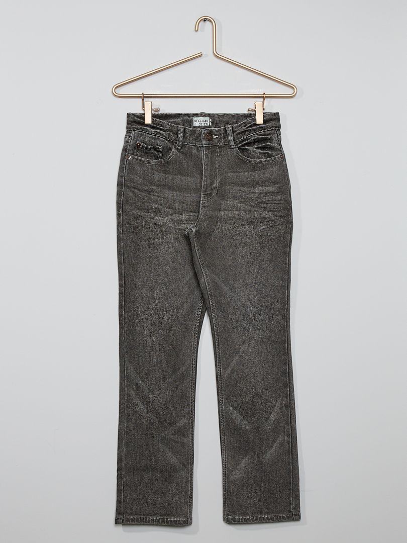 Regular-fit jeans GRIJS - Kiabi