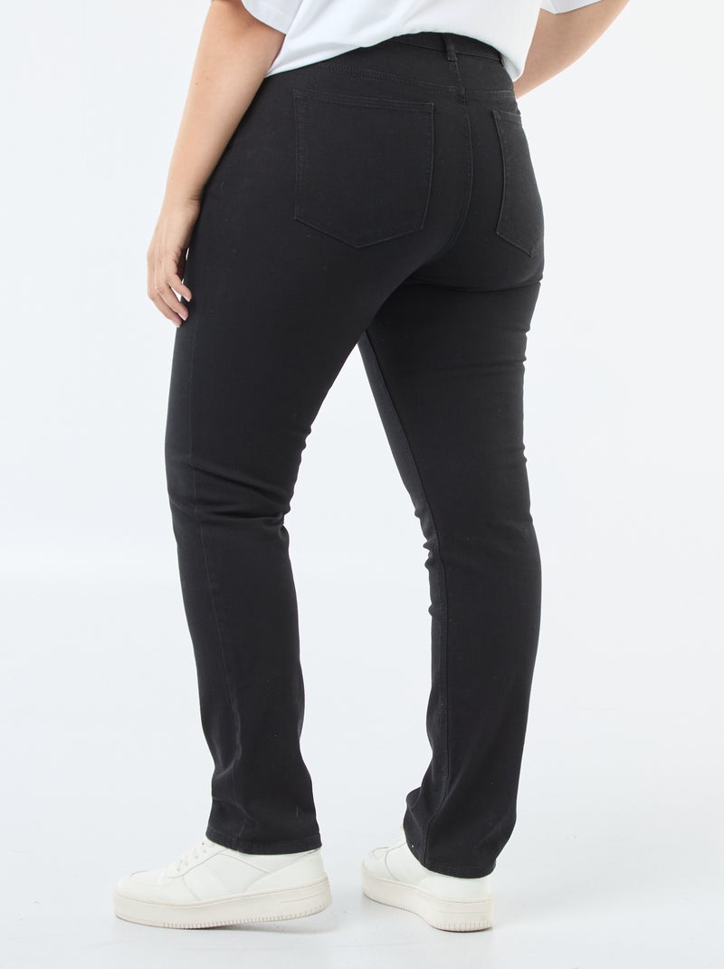 Regular-fit jeans L32 ZWART - Kiabi