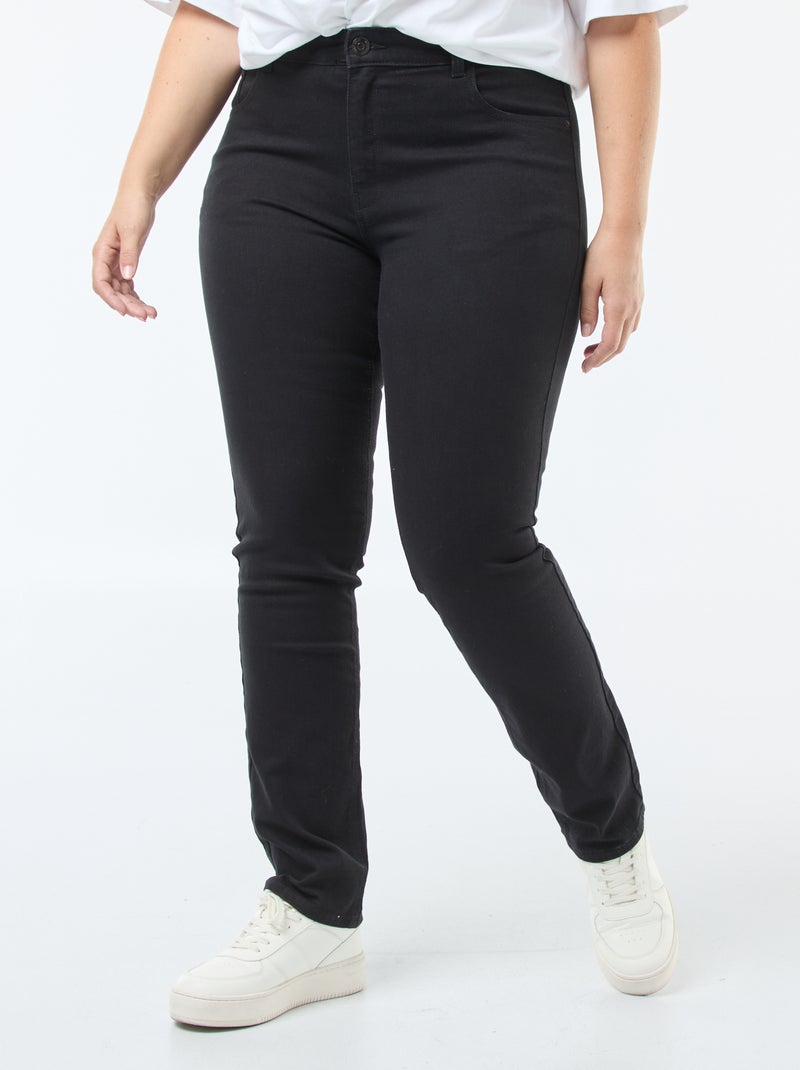 Regular-fit jeans L34 ZWART - Kiabi