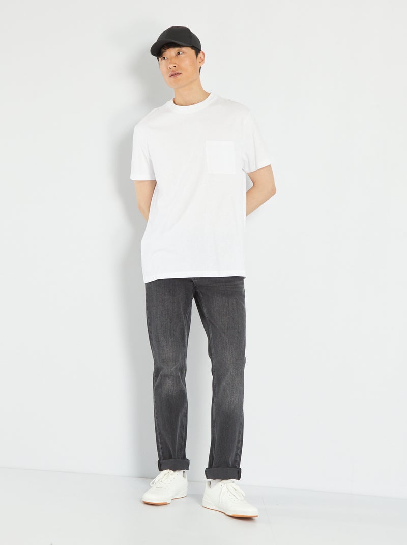Regular-fit jeans L34 ZWART - Kiabi