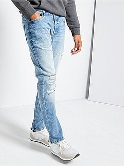 Regular-fit jeans met destroyed effect - Kiabi