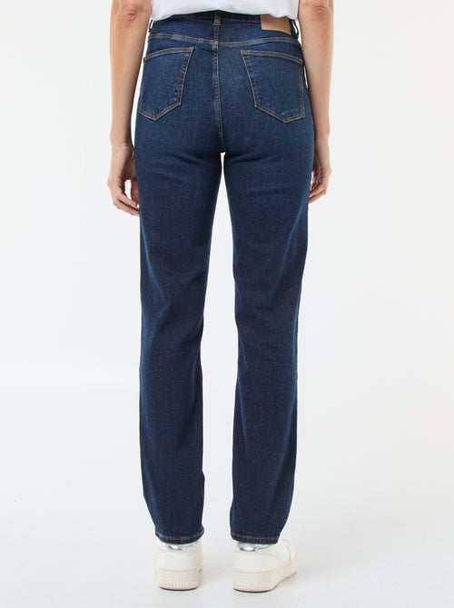 Regular-fit jeans met hoge taille L34 - Kiabi