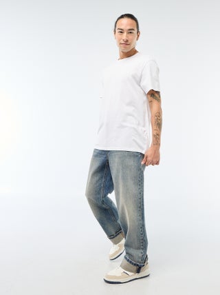 Regular fit jeans met omslag - L32