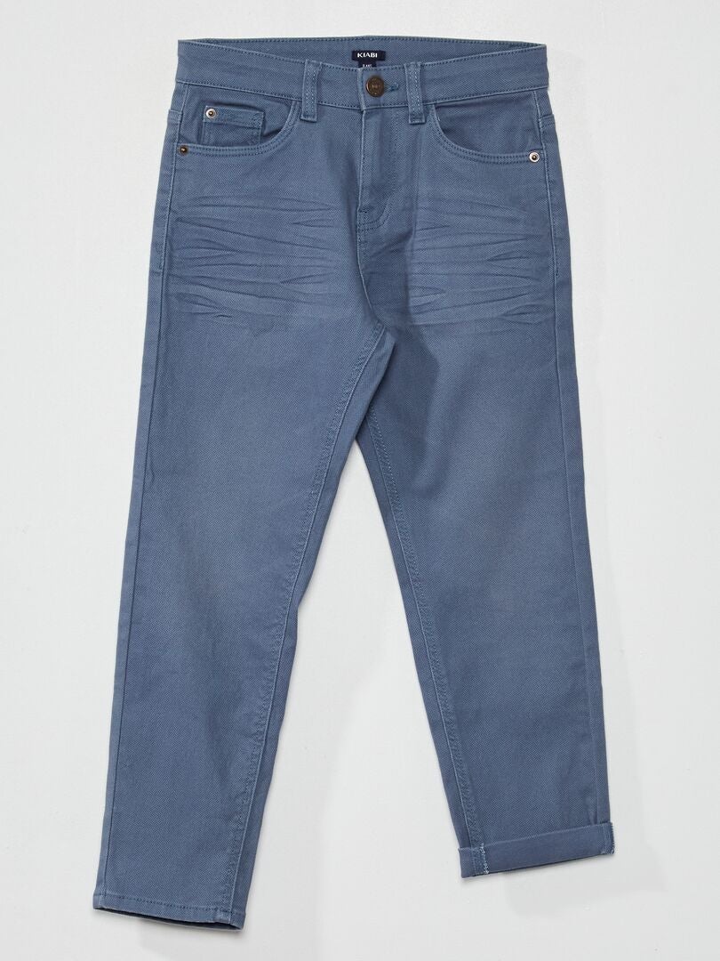 Regular-fit jeans met verstelbare tailleband BLAUW - Kiabi