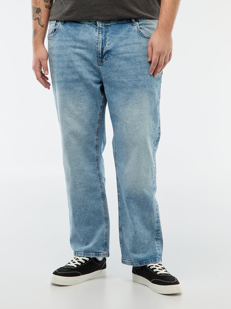 Regular fit jeans / rechte pijpen met 5 zakken Blauw - Kiabi