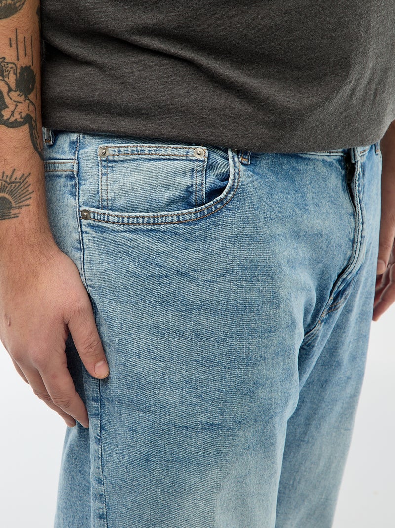 Regular fit jeans / rechte pijpen met 5 zakken Blauw - Kiabi