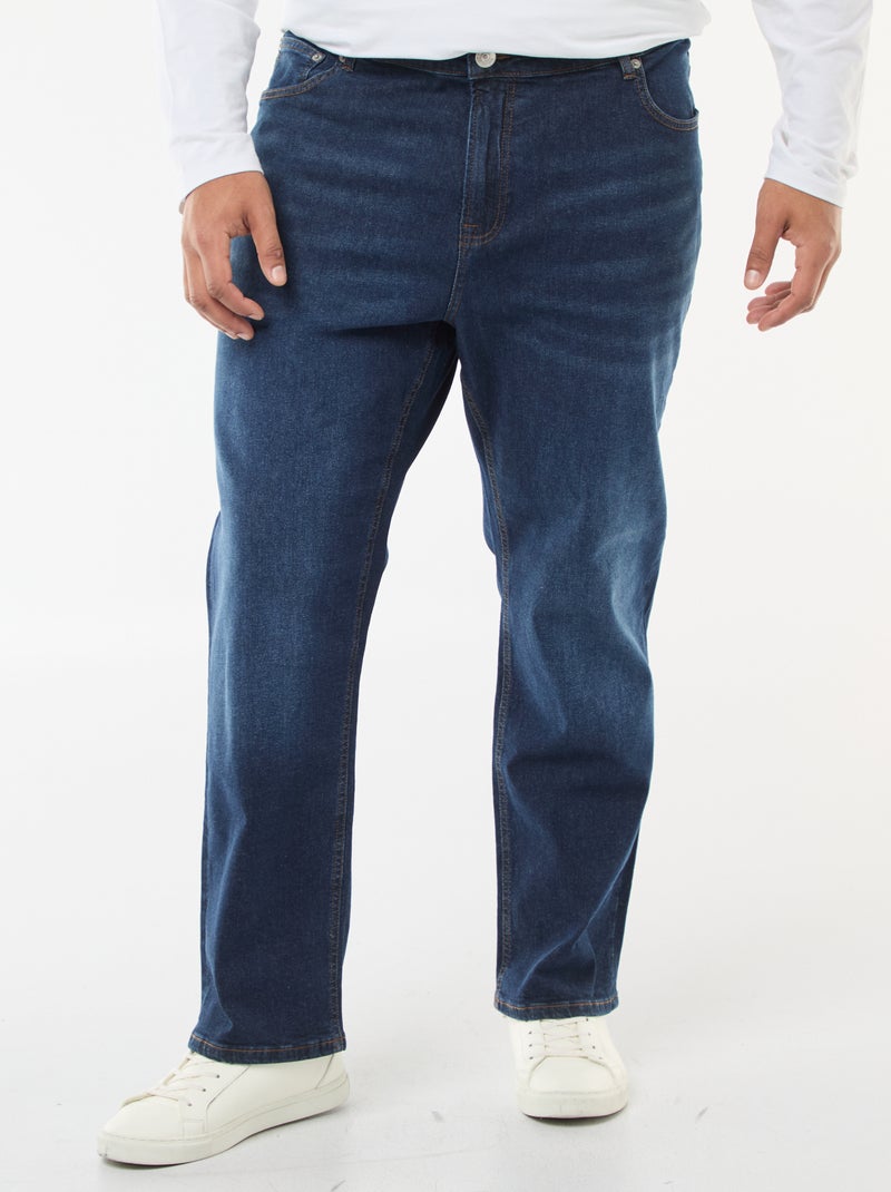Regular fit jeans / rechte pijpen met 5 zakken Blauw - Kiabi