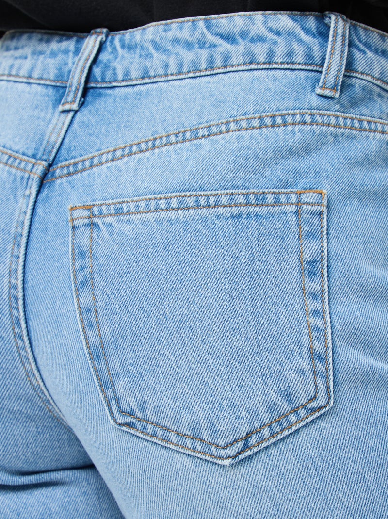 Regular fit jeans van katoen - L34 Blauw - Kiabi