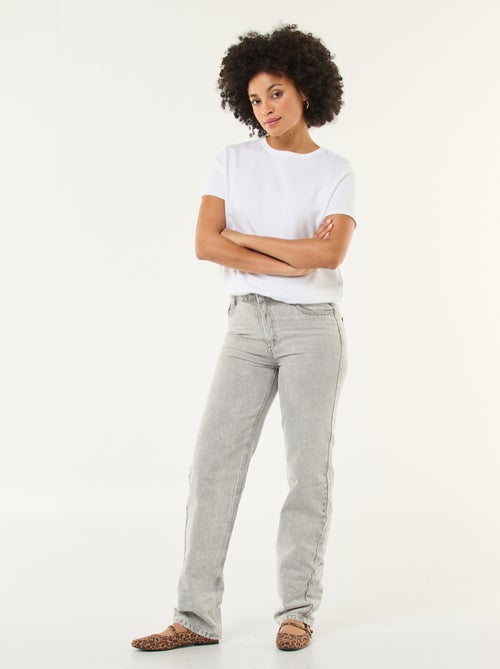 Regular fit jeans van katoen - L34 - Kiabi