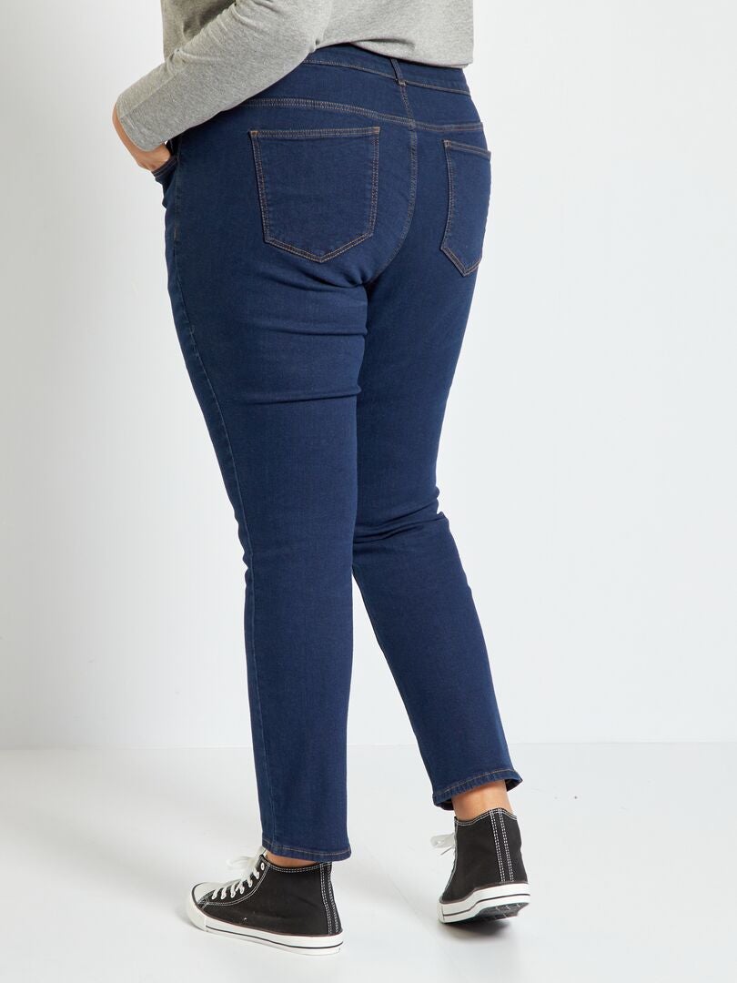 Regular-fit jeans van stretchdenim BLAUW - Kiabi