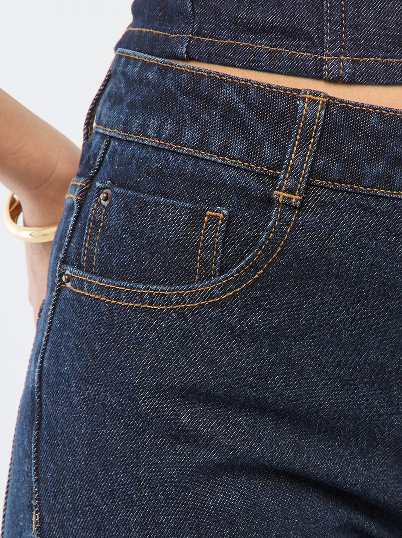 Regular-fit, katoenen spijkerbroek - L34 Blauw - Kiabi