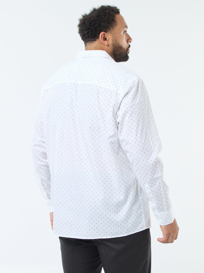 Regular-fit overhemd met print Wit - Kiabi