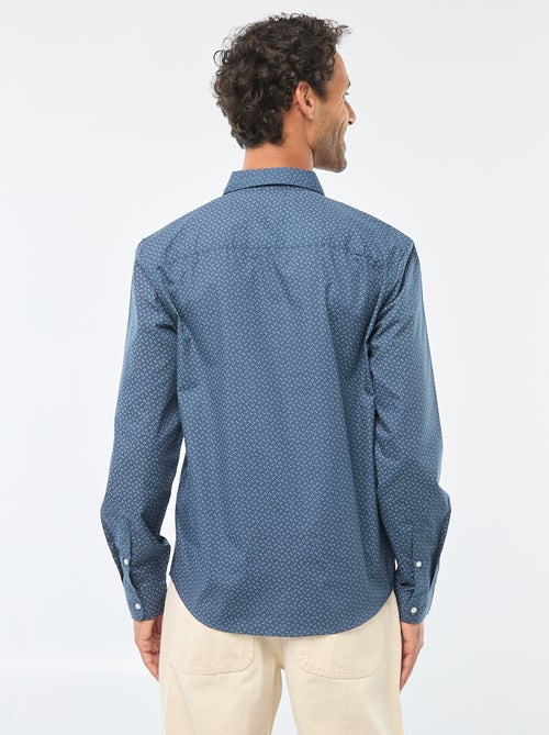 Regular-fit overhemd met stippenprint - Kiabi
