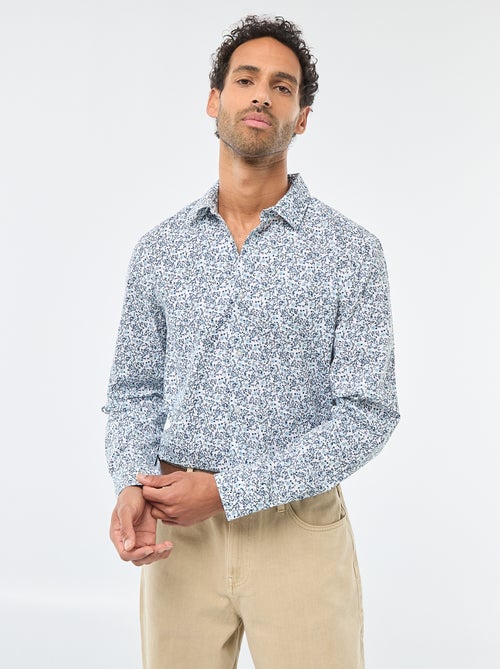 Regular-fit overhemd met stippenprint - Kiabi