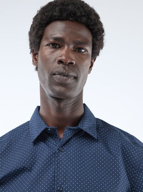 Regular-fit overhemd met stippenprint - Kiabi