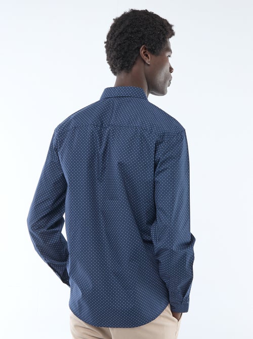 Regular-fit overhemd met stippenprint - Kiabi