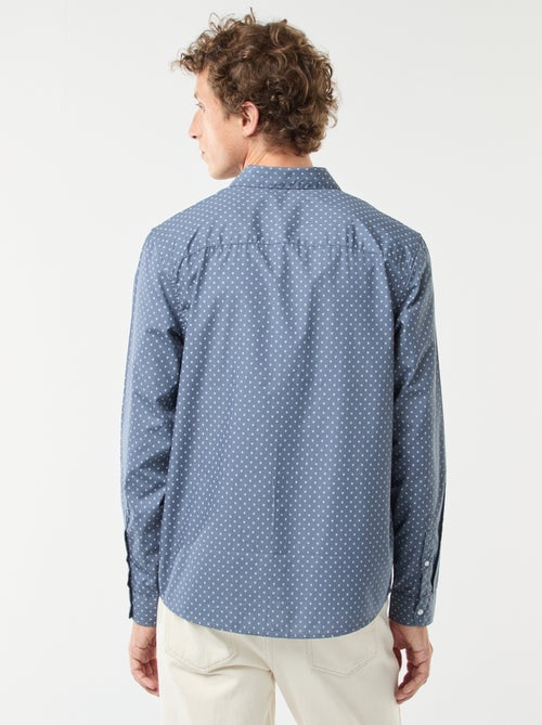 Regular-fit overhemd met stippenprint - Kiabi