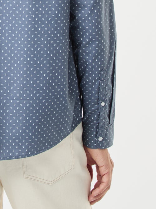Regular-fit overhemd met stippenprint - Kiabi
