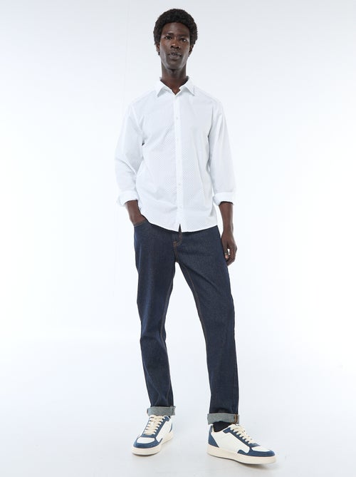 Regular-fit overhemd met stippenprint - Kiabi