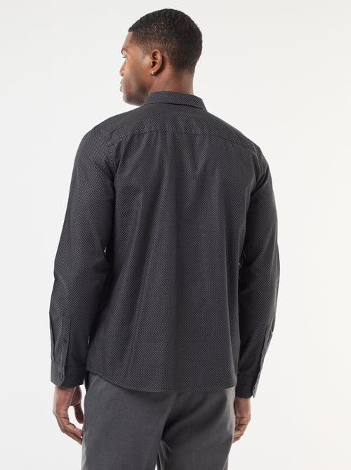 Regular-fit overhemd van dobbykatoen - Kiabi Regular-fit overhemd van dobbykatoen - Kiabi