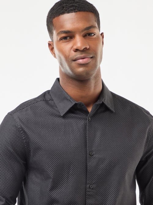 Regular-fit overhemd van dobbykatoen - Kiabi Regular-fit overhemd van dobbykatoen - Kiabi