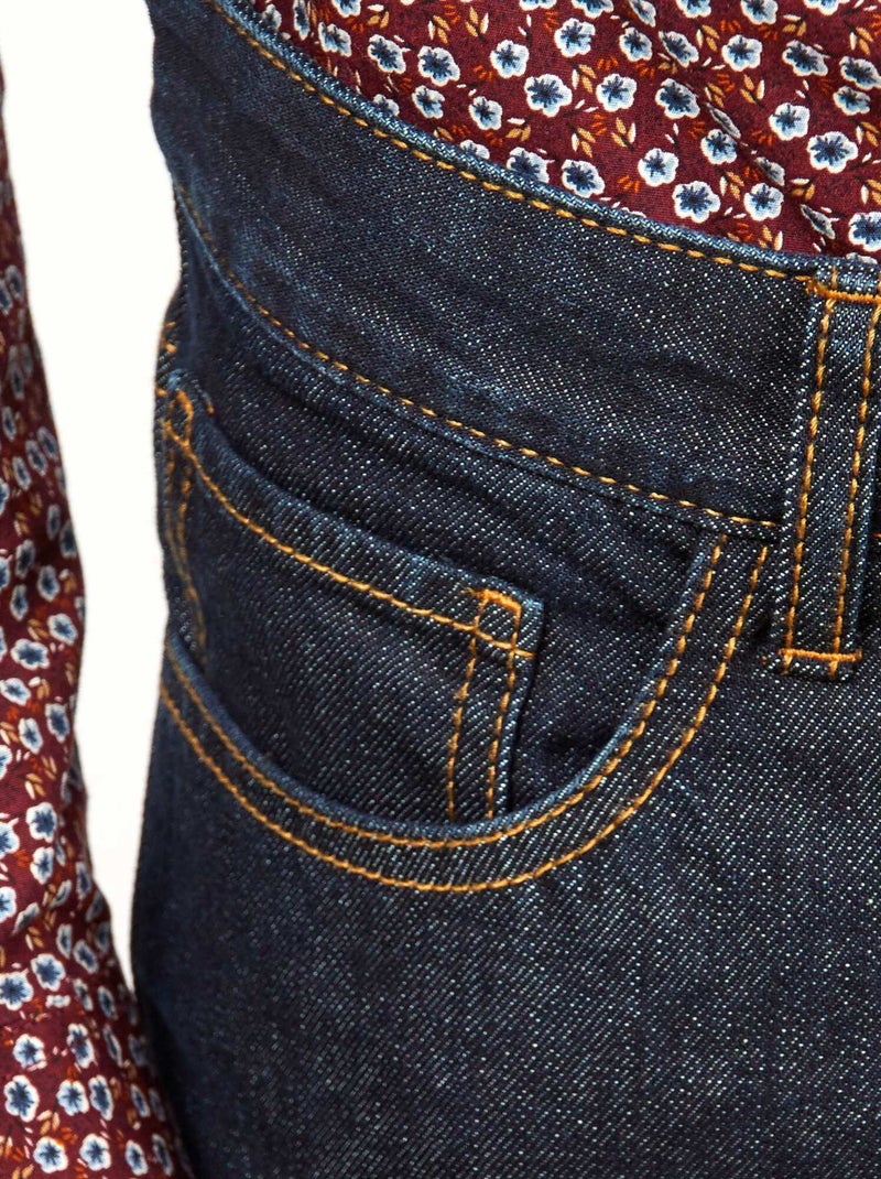 Regular-fit, raw jeans raw denim - Kiabi