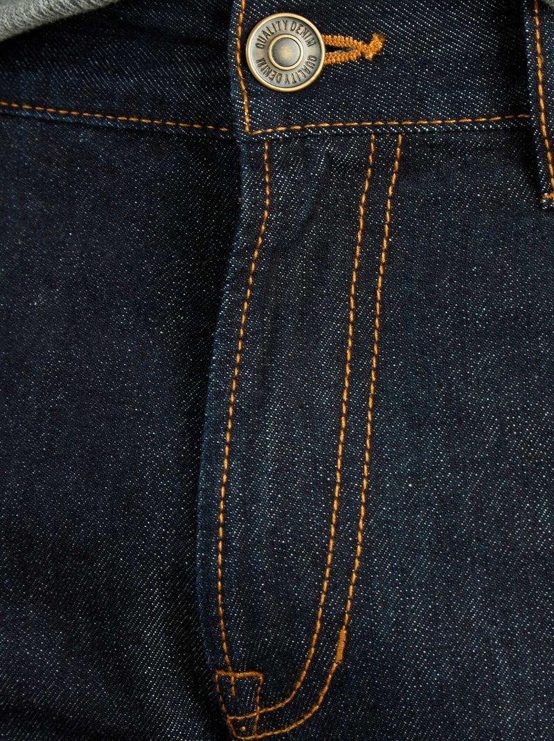 Regular-fit, raw jeans raw denim - Kiabi
