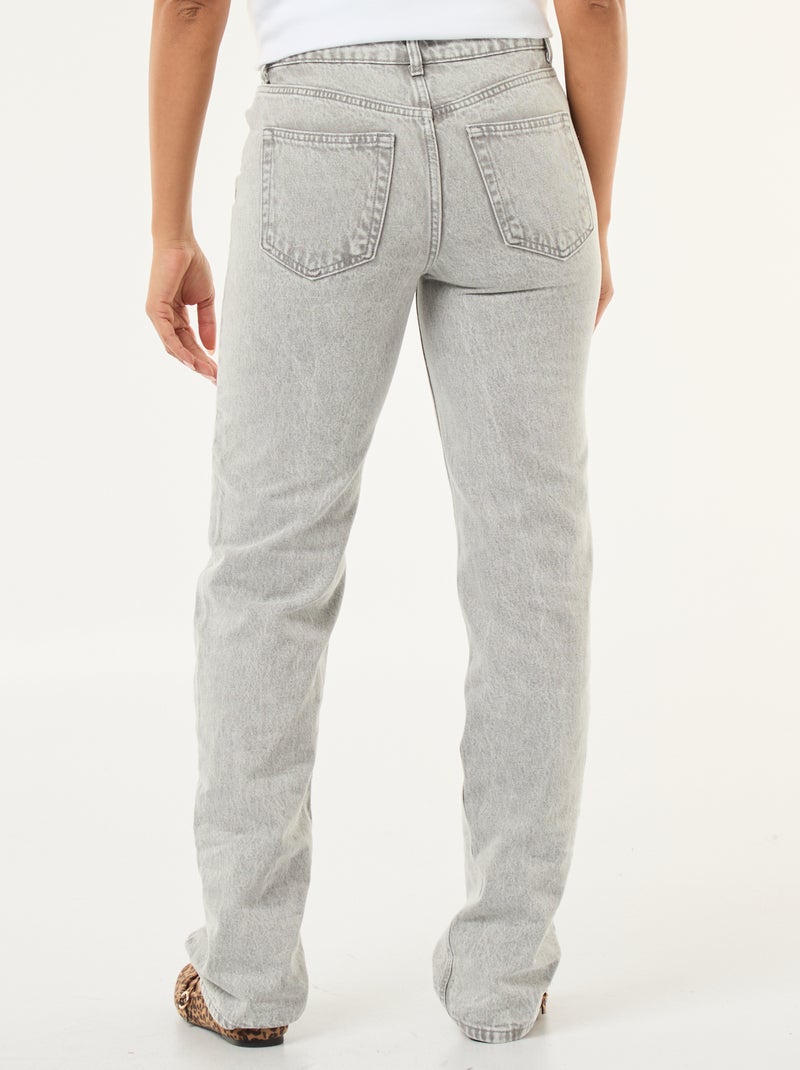 Regular fit straight jeans - L28 Grijs - Kiabi