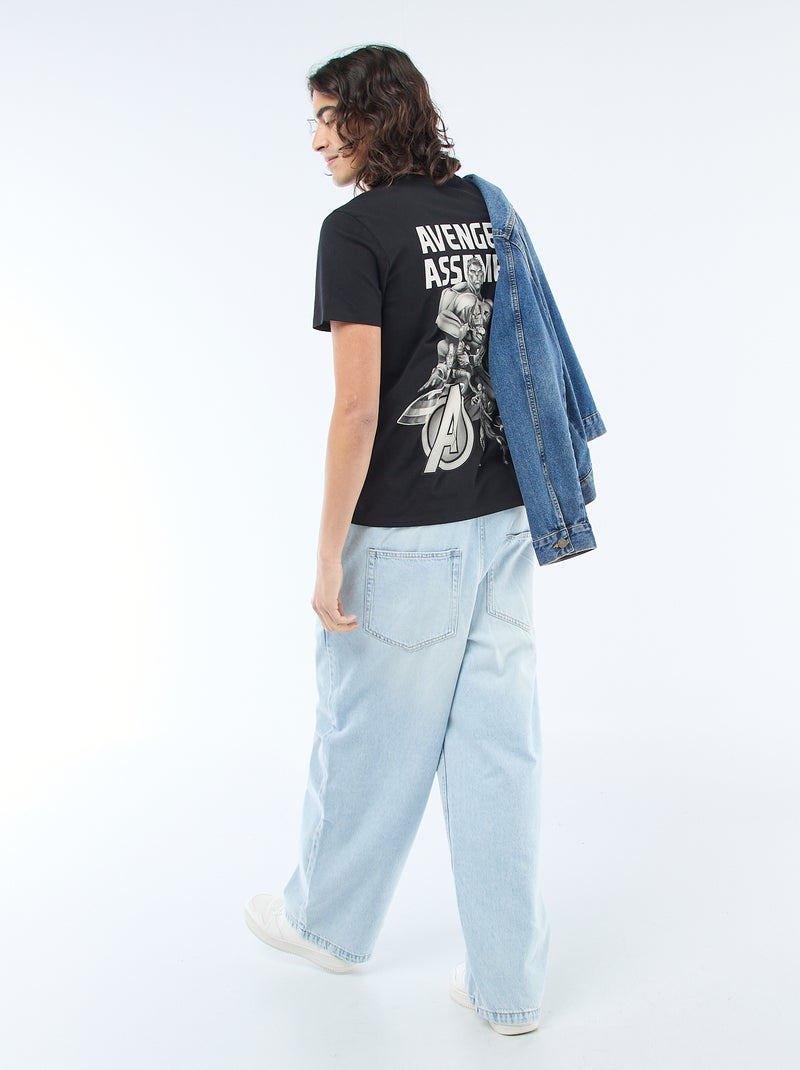 Regular fit T-shirt 'Avengers' Zwart - Kiabi