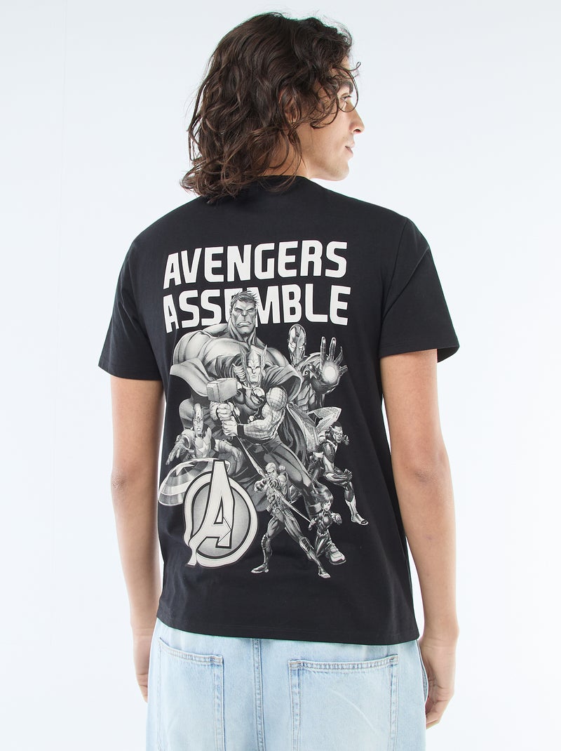 Regular fit T-shirt 'Avengers' Zwart - Kiabi