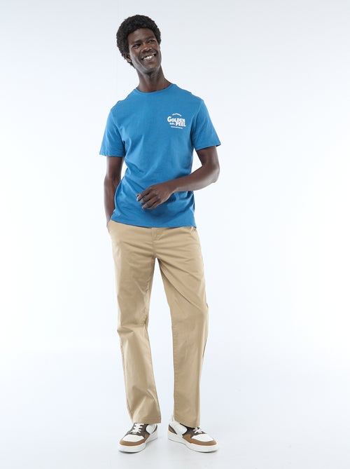 Regular fit twill broek - Kiabi