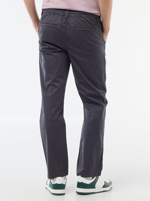Regular fit twill broek - Kiabi