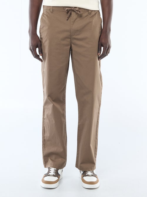 Regular fit twill broek - Kiabi